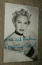 Martine carol autograph d'occasion  Expédié en Belgium