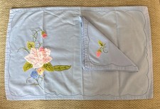 Blue embroidered tray for sale  BRISTOL