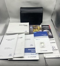 HYUNDAI Santa Fe 2015 deportivo manual del propietario, navegación SD, suplementos y estuche de cuero segunda mano  Embacar hacia Mexico