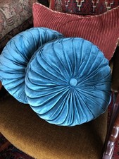 Two round velvet for sale  STRATHDON