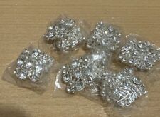 Square diamonte buttons for sale  LEICESTER