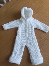 White hand knitted for sale  SCARBOROUGH