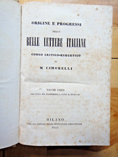 1845 origine progressi usato  Imola