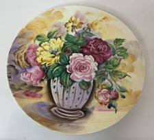 Prato decorativo Japão por J.Mace rosas pintadas à mão 8,5" floral Cottagecore comprar usado  Enviando para Brazil