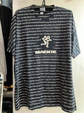 Camiseta promocional vintage Mackie década de 1990 mixers de áudio profissional americana rara estampa total comprar usado  Enviando para Brazil