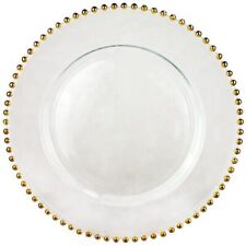 Beaded glass charger for sale  LONDON