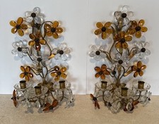 Sconces candlestick glass d'occasion  Expédié en Belgium
