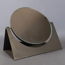 Specchio Da Tavolo Basculante Metallo Legno Grigio Design Modernariato Anni 70 comprar usado  Enviando para Brazil