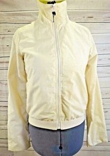 Jaqueta Feminina Bench Tamanho Pequeno Branca See Thru Shell com Forro Amarelo Brilhante com Zíper  comprar usado  Enviando para Brazil
