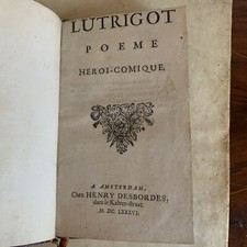 Rare lutrigot poème d'occasion  Saint-Maur-des-Fossés