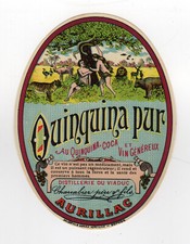 Old label quinquina d'occasion  Expédié en Belgium