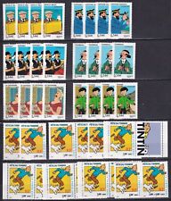 Lot tintin timbres d'occasion  Mortagne-au-Perche