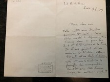 Lettre autographe charles d'occasion Lettre autographe charles d'occasion  Vernouillet