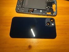 Capa traseira original original do fabricante iPhone 14 azul com peças pequenas bateria grau A comprar usado  Enviando para Brazil