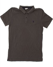 POLO ASSN. Camisa polo masculina cinza grande CB74 comprar usado  Enviando para Brazil