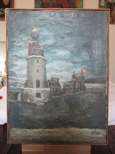 huile toile neige d'occasion huile toile neige d'occasion  Les Mages