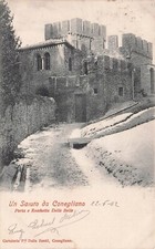 1295 cartolina saluto usato  Lugo