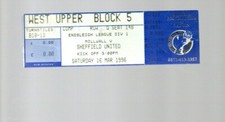 Unused ticket millwall for sale  LONDON