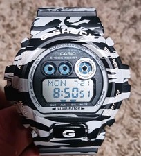 Relógio Casio masculino quartzo digital G-Shock branco preto série zebra Gd-X6900Bw comprar usado  Enviando para Brazil