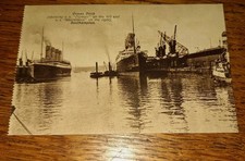 Cartão original White Star Line RMS Olympic at Southampton wi Mauritânia c1923  comprar usado  Enviando para Brazil