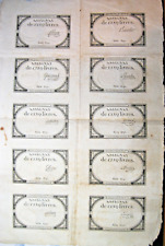 Planche assignats 5 d'occasion  Martel