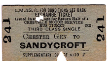 Railway bus ticket for sale  UK