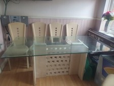 Large glass dining for sale  NOTTINGHAM