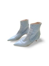 Bottines cuir bleu d'occasion  Mondoubleau
