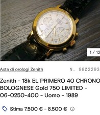 New zenith primero usato  Vicenza