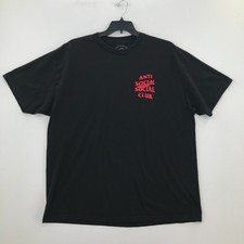 Camisa masculina Hello Kitty clube social anti-social 2XL preta manga curta camiseta tripulação comprar usado  Enviando para Brazil