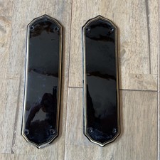 Pair black porcelain for sale  CONGLETON