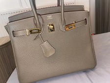 Hermès Etoupe Togo Skóra Birkin 25cm Zwrot na sprzedaż  Wysyłka do Poland