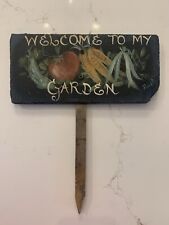Slate welcome garden for sale  Long Valley