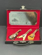 Conjunto de 3 mini pinos de guitarra Gibson com certificado de autenticidade na caixa original comprar usado  Enviando para Brazil