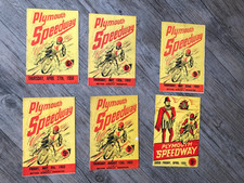 Speedway programmes plymouth for sale  POOLE