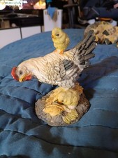 Ceramic hen chicks for sale  Bells
