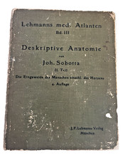 1922 Atlas of Human Anatomy  Dr Johannes Sobotta Organs Vascular  Vol 3 Book comprar usado  Enviando para Brazil