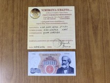 Banconota lire 1000 usato  Beinasco