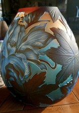 Gallé überfangglas vase gebraucht kaufen  Dillingen/ Saar