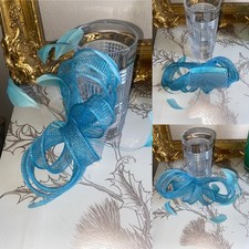 Turquoise blue fascinator for sale  EDINBURGH