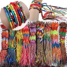 100 piezas Pulsera Pulsera Hecha a Mano Nepal Tejida Amistad Suerte Mujeres Hombres segunda mano  Embacar hacia Argentina