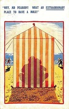 CARTÃO POSTAL QUADRINHOS - BARRACA DE PRAIA - CASAL - LUGAR EXTRAORDINÁRIO - TOUPEIRA  comprar usado  Enviando para Brazil