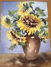 sunflower watercolor for sale  Waxahachie