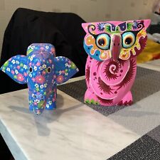 Owl elephant set for sale  OLDHAM