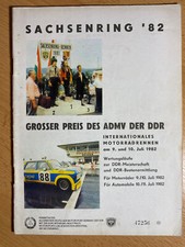 Rennprogramm sachsenring 1982 gebraucht kaufen  Freital