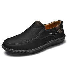 Mocasines de cuero hechos a mano para hombre zapatos informales antideslizantes cómodos zapatos para conducir segunda mano  Embacar hacia Mexico