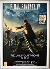Final Fantasy XV RARO PS4 XBOX ONE 42cm x 59cm pôster promocional #2 comprar usado  Enviando para Brazil