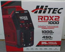 Carregador/fonte de alimentação Hitec RCD Inc. RDX2 1000 AC/DC porta dupla HRC44401 comprar usado  Enviando para Brazil