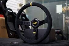 Volante esportivo OMP 350mm 14' couro camurça cone profundo 9cm corrida jogos, usado comprar usado  Enviando para Brazil
