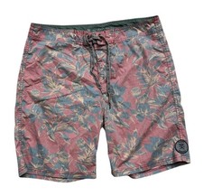 Bermuda Roark Revival Masculina Tamanho 32 Rosa Fosco Floral Cordão 8" Ins, usado comprar usado  Enviando para Brazil